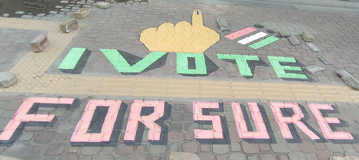 Voters of Patiala Constituency are being motivated through paintings and contests